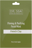 Маска для лица кремовая Dr. Sea Укрепляющая очищающая с французской глиной (12мл) - 