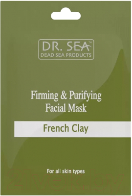 Маска для лица кремовая Dr. Sea Укрепляющая очищающая с французской глиной (12мл)