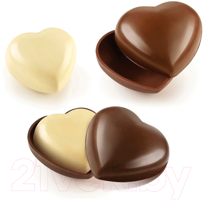 Набор форм для шоколада Silikomart Secret Love / 70.609.99.0065 (2шт)