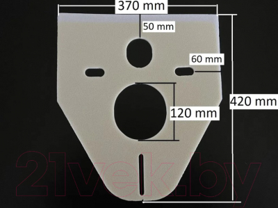 Изображение товара Звукоизоляционная панель для подвесного унитаза Eccellenza Tecnica 152.7.415.088
