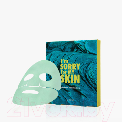 Маска для лица тканевая I'm Sorry for My Skin Green Mud Mask-Soothing (18мл)