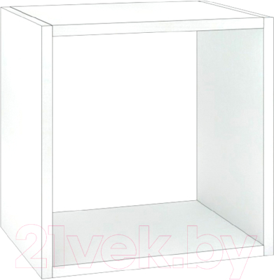 Полка-ячейка Кортекс-мебель Дельта-1 36x36 (белый)