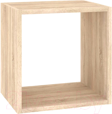 Полка-ячейка Кортекс-мебель Дельта-1 36x36 (дуб сонома)
