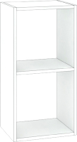 Стеллаж Кортекс-мебель Дельта-2 36x71 (белый) - 