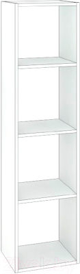Стеллаж Кортекс-мебель Дельта-4 36x140 (белый)