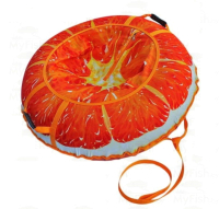 Тюбинг-ватрушка Митек Сочный апельсин (110см) - 