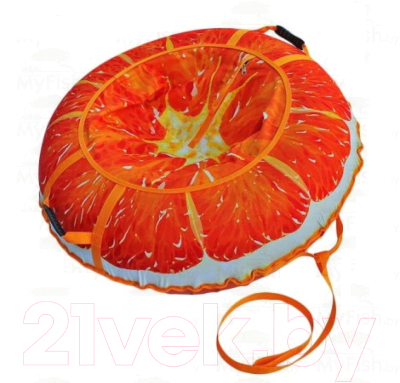 Тюбинг-ватрушка Митек Сочный апельсин (110см)