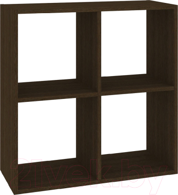 Стеллаж Кортекс-мебель Дельта-4к 71x71 (венге)