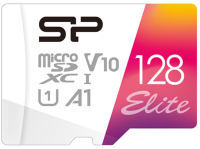 Карта памяти Silicon Power Elite V10 128GB MicroSDXC UHS-I A1 Class10 (SP128GBSTXBV1V20) - 