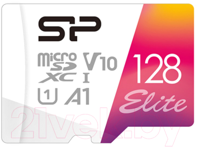 Карта памяти Silicon Power Elite V10 128GB MicroSDXC UHS-I A1 Class10 (SP128GBSTXBV1V20)