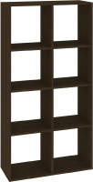 Стеллаж Кортекс-мебель Дельта-8 71x140 (венге) - 