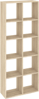 Стеллаж Кортекс-мебель Дельта-10 71x175 (дуб сонома) - 