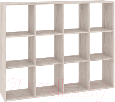 Стеллаж Кортекс-мебель Дельта-12 140x105 (дуб монтерей)