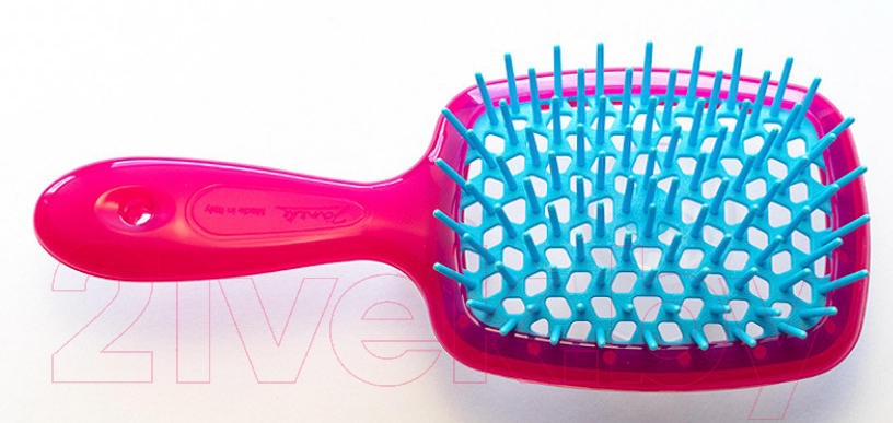 Расческа-массажер Janeke Superbrush Small 86SP234FUX (малиновый/голубой) — фото 3