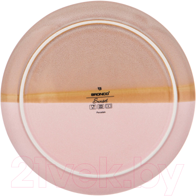Тарелка закусочная (десертная) Bronco Sunset / 189-452 (розовый)