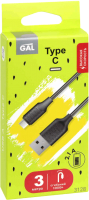 

Кабель GAL, USB A - Type-C / 3128