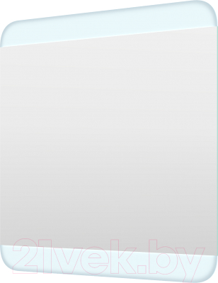 Зеркало Пекам Auris 70x70 / Auris-70x70 (с подсветкой, с механической клавишей включения)