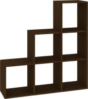 Стеллаж Кортекс-мебель Дельта-6ст 105x105 (венге) - 