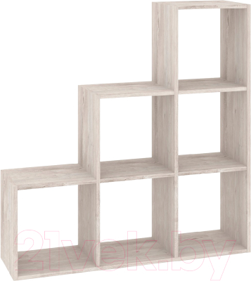 Стеллаж Кортекс-мебель Дельта-6ст 105x105 (дуб монтерей)