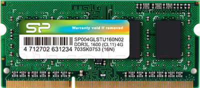 Оперативная память DDR3L Silicon Power SP008GLSTU160N02