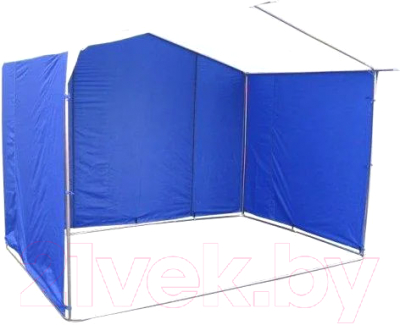 Торговая палатка Митек Домик 2х2 (белый/синий)