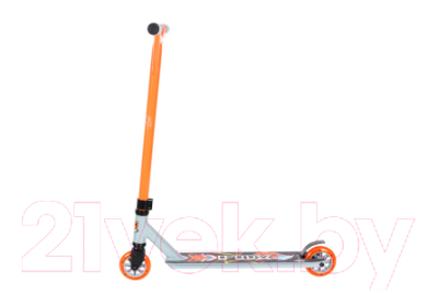 Самокат трюковый Ateox Fox 2022 100mm PL HIC (3.2кг, серый/оранжевый)