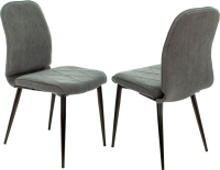 Набор стульев Бюрократ KF-3 (2шт, серый Alfa 44) - 