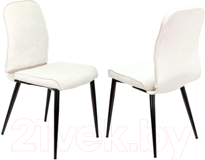 Набор стульев Бюрократ KF-3 (2шт, молочный Velvet 20)