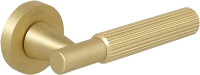 Ручка дверная Cebi Soho Striped МР35 (в полоску, матовое золото) - 