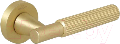 Ручка дверная Cebi Soho Striped МР35 (в полоску, матовое золото)