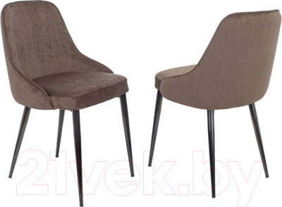 Набор стульев Бюрократ KF-5 (2шт, коричневый Light 10)
