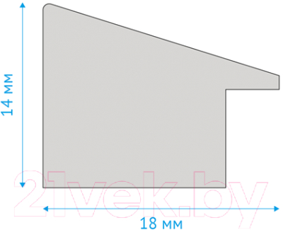 Изображение товара Рамка OfficeSpace №12 / РП_19807 (белый)