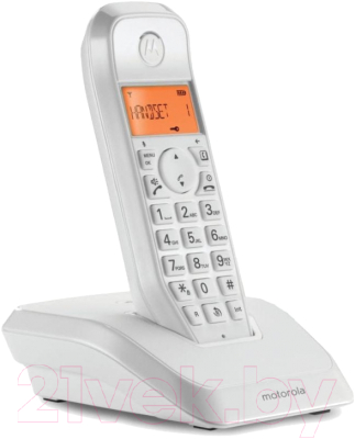 Беспроводной телефон Motorola S1202 (белый)