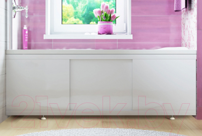 Экран для ванны Alavann Купе Crystal 170 (белый)