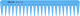 Расческа Janeke Supercomb 82871BFL (неоновый голубой) - 