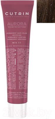 Крем-краска для волос Cutrin Aurora Permanent Hair Color 6.00 (60мл)