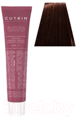 Крем-краска для волос Cutrin Aurora Permanent Hair Color 6.4 (60мл)