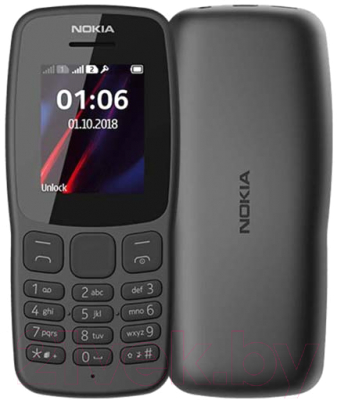 Мобильный телефон Nokia 106 2018 / TA-1114 (серый)