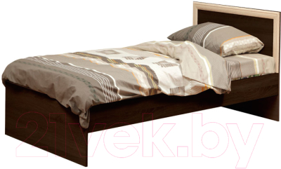 Односпальная кровать Олмеко 21.55 (венге/дуб линдберг)