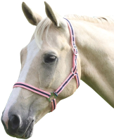 Недоуздок для лошади Shires Wessex SPONY 363/PNK/NVY/SPONY (розовый/синий) - 