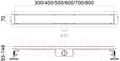 Трап для душа Haiba HB94500