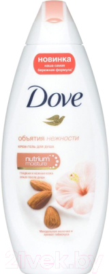 Гель для душа Dove Миндальное молочко с ароматом гибискуса (225мл)