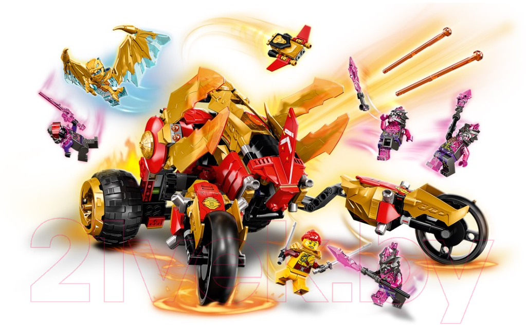 Конструктор Lego Ninjago Багги Кая Золотой дракон 71773