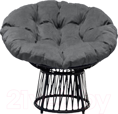 Кресло садовое Craftmebelby Папасан Премиум (коричневый/серый)
