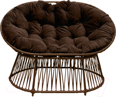 Кресло садовое Craftmebelby Мамасан Премиум (коричневый/коричневый)