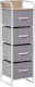 Система хранения Импэкс Ноа 4 ящика (белый/светло-серый) - 
