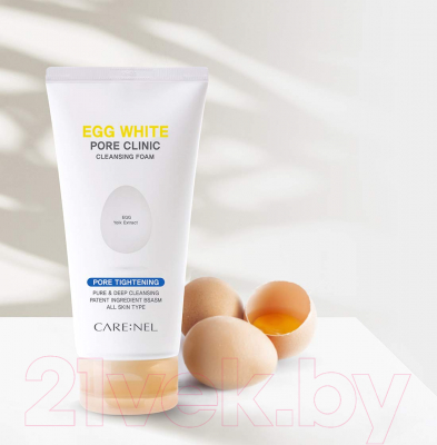 Пенка для умывания Carenel Egg White Pore Clinic Cleansing Foam (150мл)