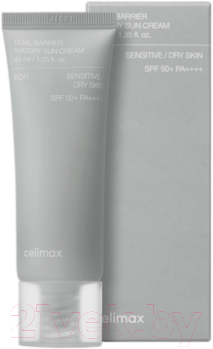 Крем солнцезащитный Celimax Dual Barrier Watery Sun Cream Для сухой и чувствительной кожи (40мл)