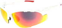 Очки солнцезащитные 2K S-18007-B (белый глянец/черно-красный Revo) - 