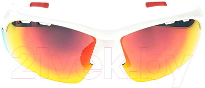 Очки солнцезащитные 2K S-18007-B (белый глянец/черно-красный Revo)